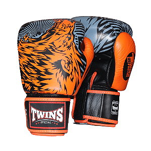 Luvas de Muay Thai | Boxe - Twins Special "Orange Wolf"