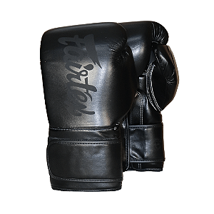 Luva de Muay Thai Boxe - Fairtex BGV14 "Super Black"