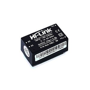Mini Fonte Hi-link HLK-PM01 100~240VAC para 5V DC 600mA 3W