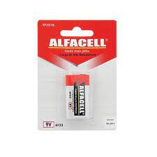 Bateria 9V Zinco Comum - ALFACELL