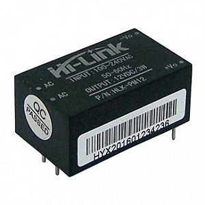 Mini Fonte HLK-PM12 100-240VAC 12VDC 0.25A 3W Hi-Link