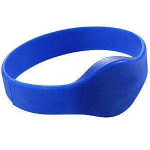 Pulseira RFID 13.56MHz em Silicone - Azul