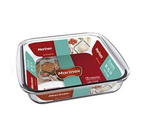 Assadeira Clássica Quadrada 1,1 Litros Marinex Nadir 3691- Especial para Air flyr