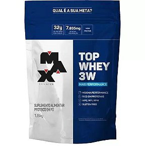 Top Whey 3W (BAUNILHA)- 1.8 Kg - Max Titanium
