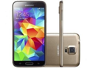 Smartphone Samsung Galaxy S5 Duos Dual Chip 4G - Android 4.4 Câm. 16MP Tela 5.1" Proc. Quad Core