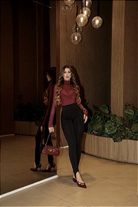 Calça Legging Pezinho Preta