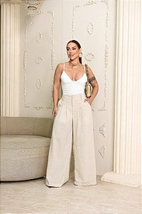 Calça Pantalona Linho