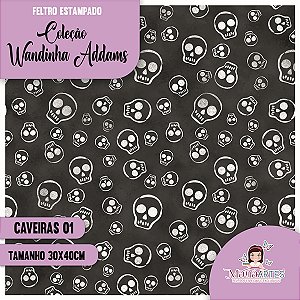 COLEÇÃO FELTROS ESTAMPADOS - WANDINHA ADDAMS