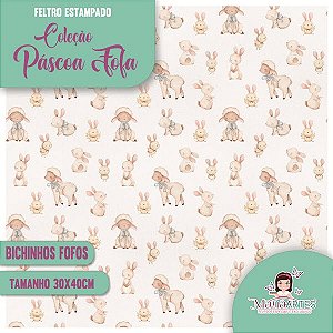 COLEÇÃO FELTROS ESTAMPADOS - PÁSCOA FOFA