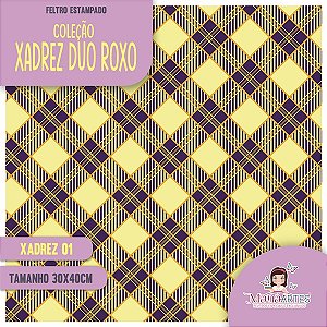 COLEÇÃO ESTAMPADO XADREZ DUO ROXO