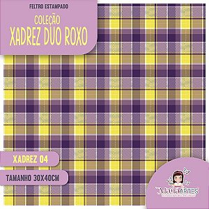 COLEÇÃO ESTAMPADO XADREZ DUO ROXO