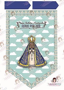 FLÂMULA DE FELTRO NOSSA SENHORA APARECIDA - MOD.02