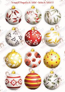PINGENTES DE NATAL - BOLA 01