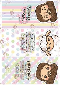 PORTA CHOCOLATE - PÁSCOA CRISTÃ - COLORS