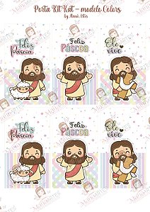 PORTA KITKAT - PÁSCOA CRISTÃ - COLORS