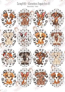 SCRAPFELT - CHAVEIROS DOGUINHOS 01