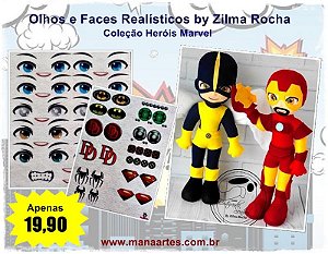 KIT OLHOS HERÓIS MARVEL by Zilma Rocha