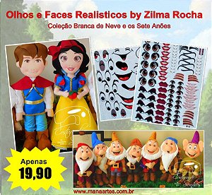 KIT OLHOS BRANCA DE NEVE by Zilma Rocha