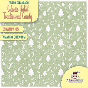 COLEÇÃO FELTROS ESTAMPADOS - NATAL TRADICIONAL/ CANDY