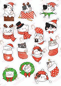 PINGENTE DE NATAL - GATINHOS FOFOS