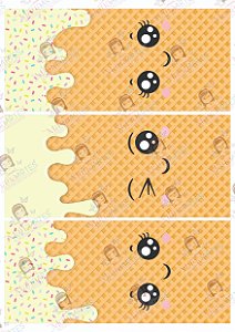 PORTA CHOCOLATE DOÇURAS - AMARELO CLARO