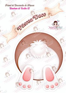 SCRAPFELT DECORAÇÃO DE PÁSCOA - BUMBUM DE COELHO 02