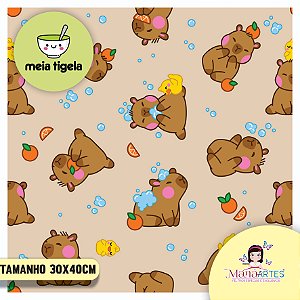 FELTRO CAPIVARA - BEGE CANDY