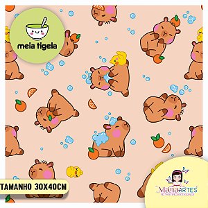 FELTRO CAPIVARA - BEGE 2