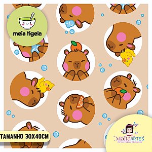 FELTRO CAPIVARA BUBBLE - BEGE