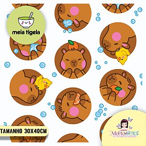 FELTRO CAPIVARA BUBBLE - BRANCO