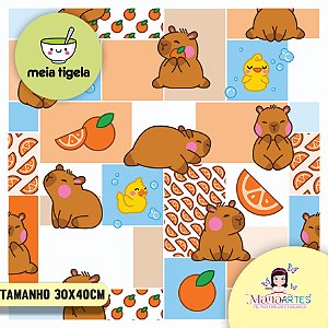 FELTRO CAPIVARA PATCH - AZUL 2