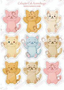 PAINEL ESTAMPADO - CAT FELT ACONCHEGO - CANDY