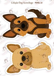 PAINEL ESTAMPADO - DOG FELT ACONCHEGO - MÉDIO 14