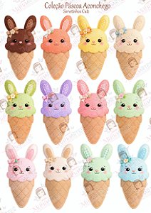 COLEÇÃO PÁSCOA ACONCHEGO - SORVETINHOS CUTE