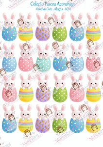 COLEÇÃO PÁSCOA ACONCHEGO - OVINHOS CUTE ALEGRIA - 8CM