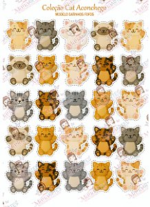 PAINEL ESTAMPADO - CAT FELT ACONCHEGO - FOFOS 6CM