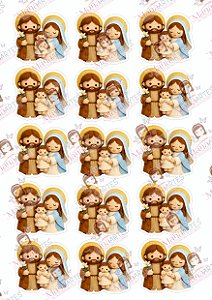 ACONCHEGO DE FÉ - SAGRADA FAMÍLIA - 7CM