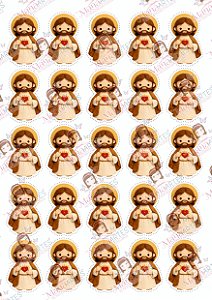 ACONCHEGO DE FÉ - SAGRADO CORAÇÃO - 7CM