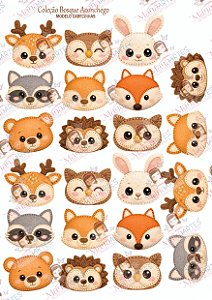 COLEÇÃO BOSQUE ACONCHEGO - CABECINHAS 6cm