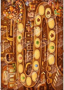 JOGO DE PÁSCOA - TABULEIRO FÁBRICA DE CHOCOLATE