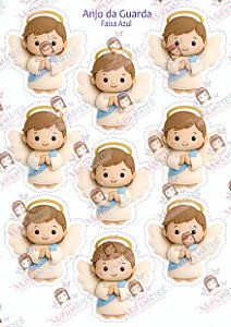 ACONCHEGO DE FÉ - ANJO DA GUARDA - FAIXA AZUL