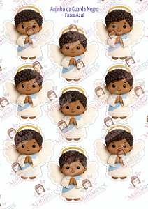 ACONCHEGO DE FÉ - ANJO DA GUARDA NEGRO