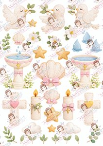 COLEÇÃO BATISMO ACONCHEGO - ROSA