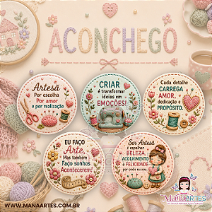KIT ESPECIAL — BUTTONS ACONCHEGO PARA ARTESÃS APAIXONADAS