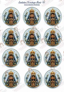 Painel de Feltro Estampado Aconchego de Fé – Nossa Senhora Aparecida