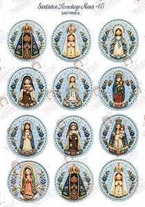 Painel de Feltro Estampado Aconchego de Fé – Santinhas 5