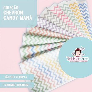 COLEÇÃO CHEVRON CANDY by MANÁ ARTES