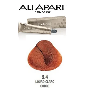 Tinta de cabelo 8.4 louro claro cobre Alfaparf evolution 60ml