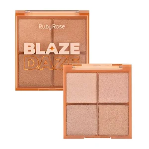 Paleta De Iluminador Glow Blaze Daze Hb75233 Ruby Rose