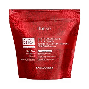 Pó Descolorante Aloe Vera E Silicone Vermelho 300g Ref. 918 Amend